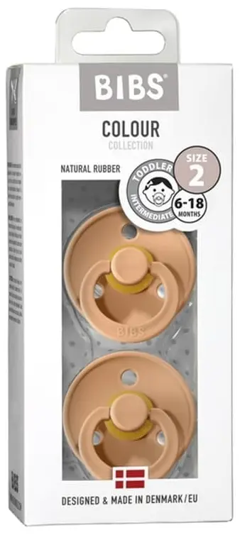 BIBS DUO COLOUR PEACH 6m+ 1 BIBS DUO COLOUR PEACH 6m+