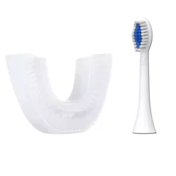 Brosse à Dents Sonique Pour Enfants – 360 U-shape 2w1 – Rose -Bébés Produits Magasin jukki baby care accessory sonic toothbrush pink 3