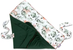 Histoire De La Forêt & Green Velours Couverture D’emmaillotage -Bébés Produits Magasin jukki baby wrap forest story green velvet 02 3