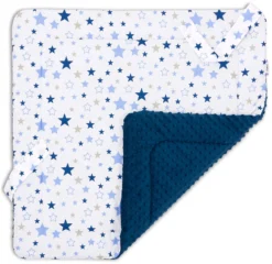 Voie Lactée & Bleu Minky Couverture D’emmaillotage -Bébés Produits Magasin jukki baby wrap milky way minky 4