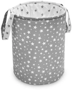Étoiles Grises Panier Pour Jouets