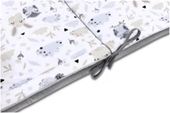 Très Bonne Matinée & Velours Gris Pare-chocs De Lit Bébé -Bébés Produits Magasin jukki bed cot bumper very morning grey velvet 03