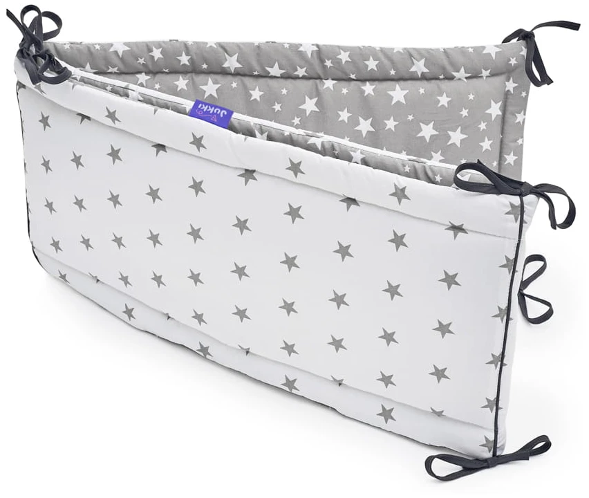 Étoiles Grises Pare-chocs De Lit Bébé 1 Étoiles Grises Pare-chocs De Lit Bébé