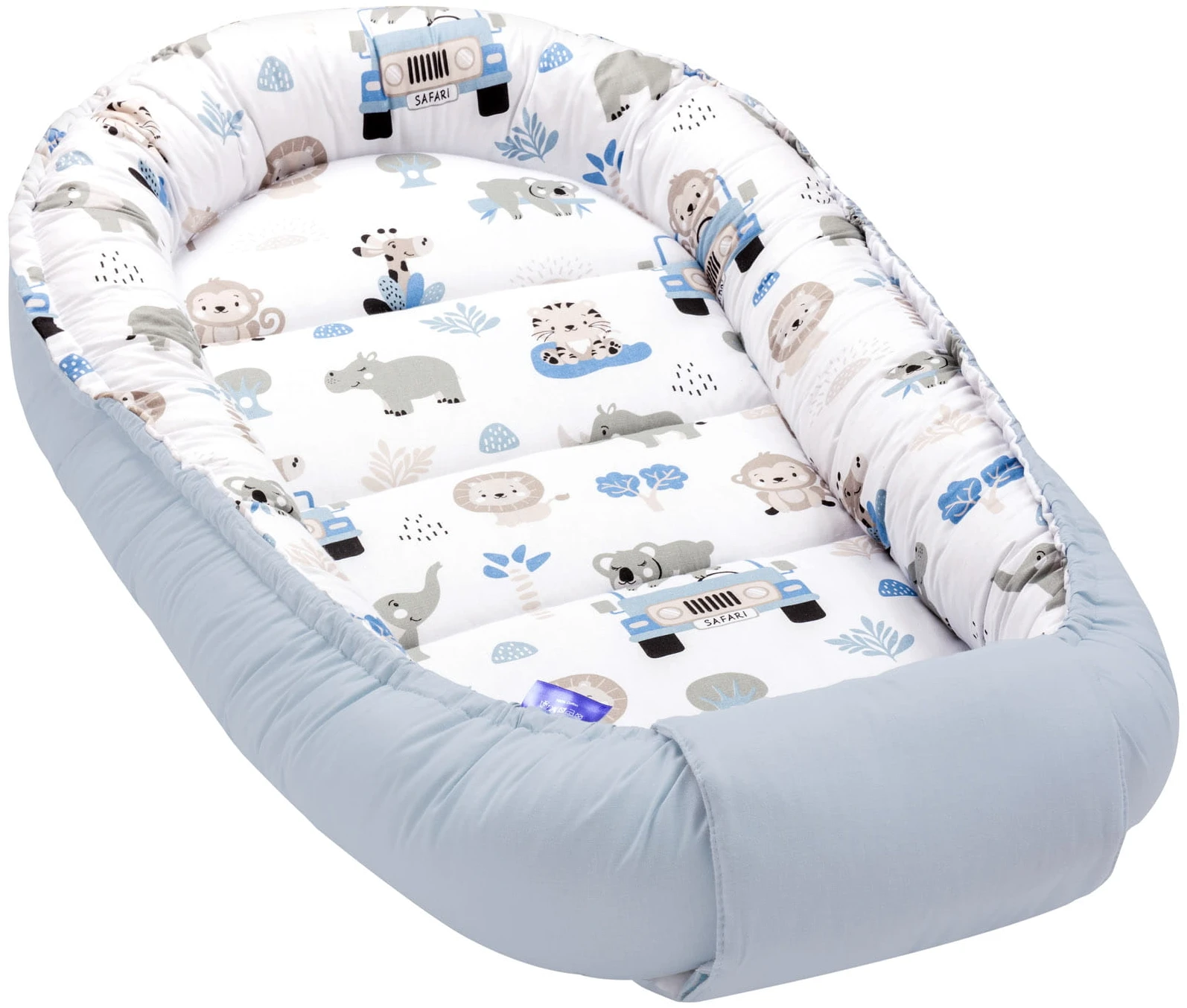 Safari Bleu & Bleu Minky Ensembles De 5 Pièces XXL – Image 7