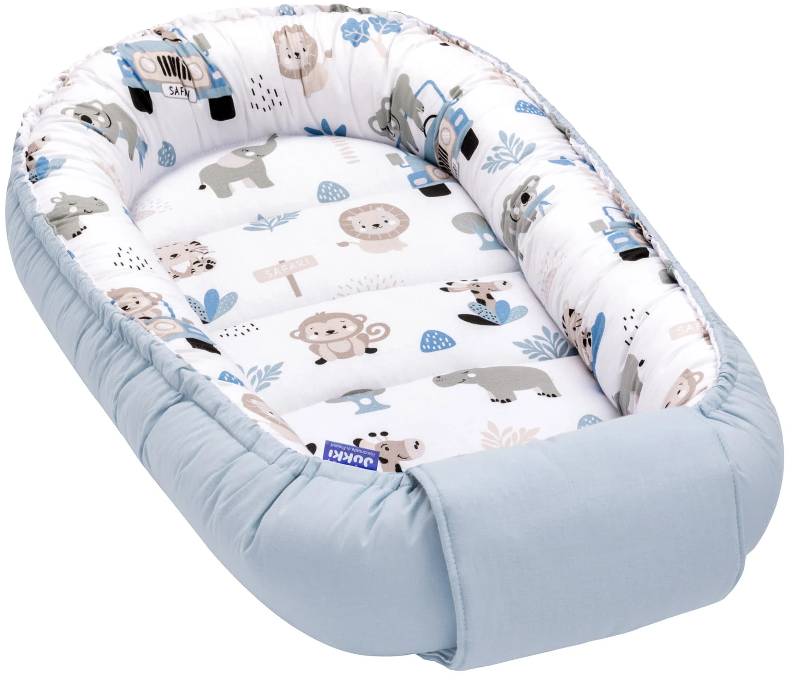 Safari Bleu & Bleu Minky Ensemble De 5 Pièces Confort 8 Safari Bleu & Bleu Minky Ensemble De 5 Pièces Confort – Image 8