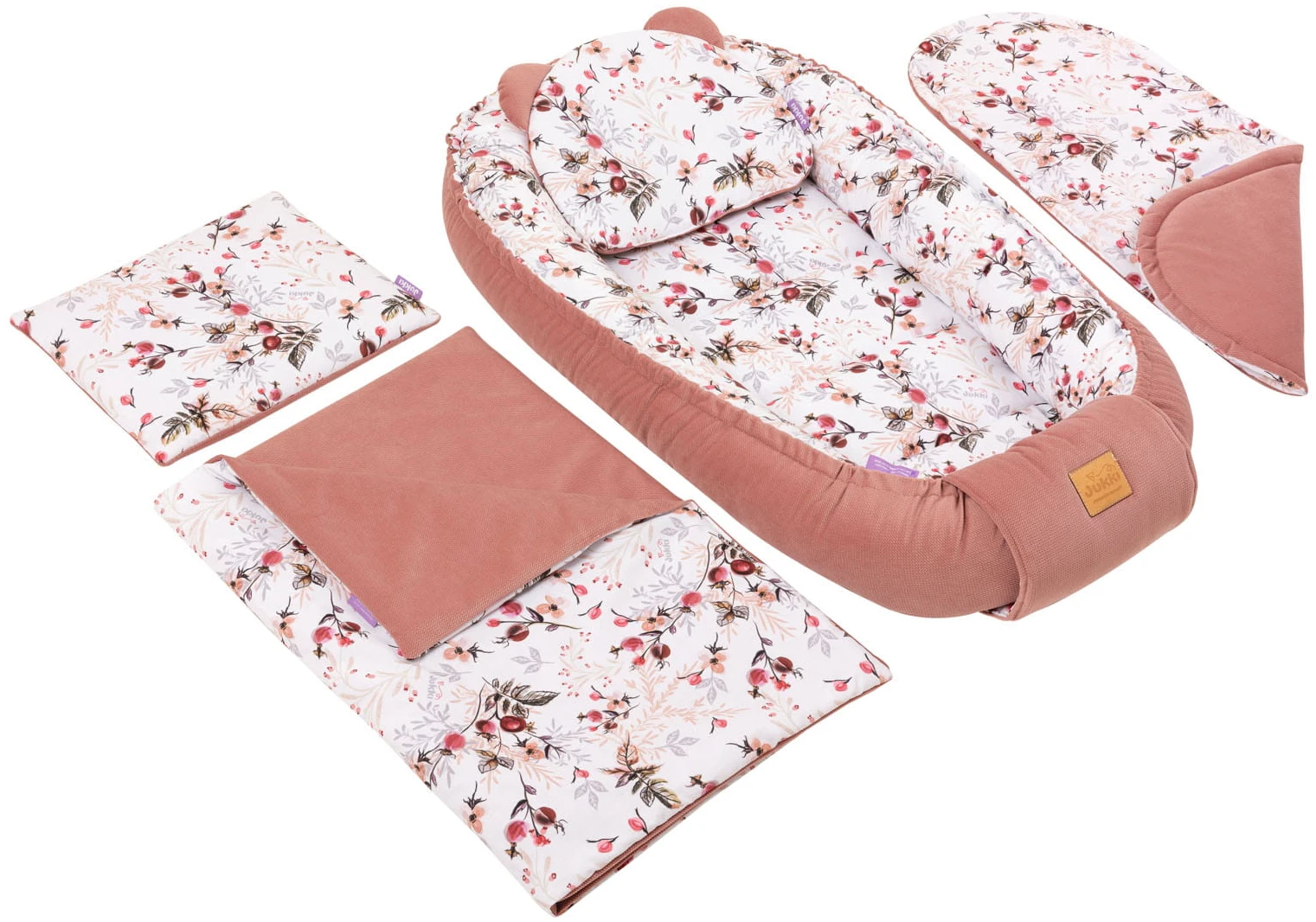 Rose Royale & Velours Rose Indien Ensemble De 5 Pièces Confort – Image 2