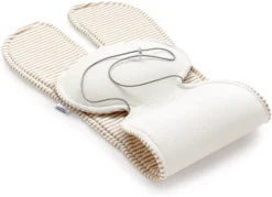 Insert Anti-sueur Pour Siège Auto – Beige Stripes -Bébés Produits Magasin jukki anti sweat pad beige stripes 03