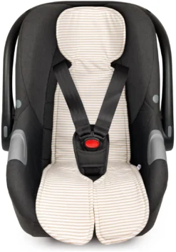 Insert Anti-sueur Pour Siège Auto – Beige Stripes -Bébés Produits Magasin jukki anti sweat pad beige stripes 07