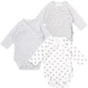Body Bébé Enveloppe 3 Pièces „Basic Grey Melange”