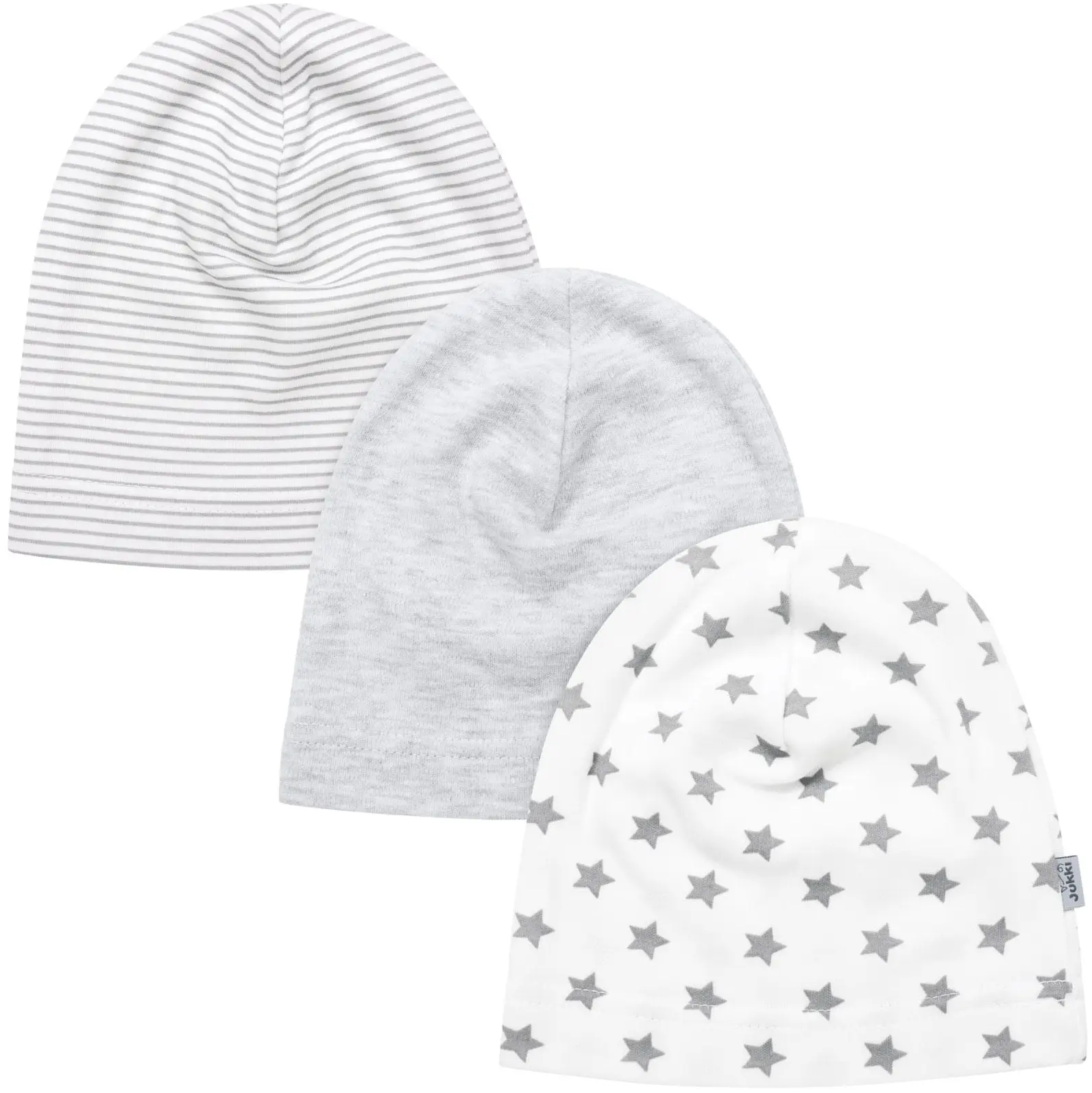 Bonnet Pour Bébé Lot De 3 “Basic Grey Melange”