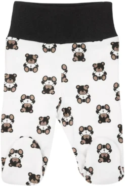 Pantalons à Pieds Lot De 3 “Black Teddy Bear” -Bébés Produits Magasin jukki baby trousers with feet Black teddy bear with feet 06