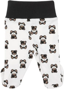 Pantalons à Pieds Lot De 3 “Black Teddy Bear” -Bébés Produits Magasin jukki baby trousers with feet Black teddy bear with feet 07