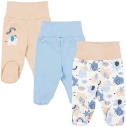 Pantalons à Pieds Lot De 3 „Blue Elephants”
