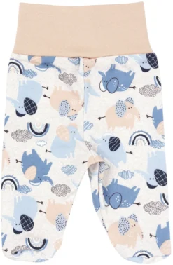 Pantalons à Pieds Lot De 3 „Blue Elephants” 13 Pantalons à Pieds Lot De 3 „Blue Elephants” -Bébés Produits Magasin jukki baby trousers with feet Blue Elephants 07