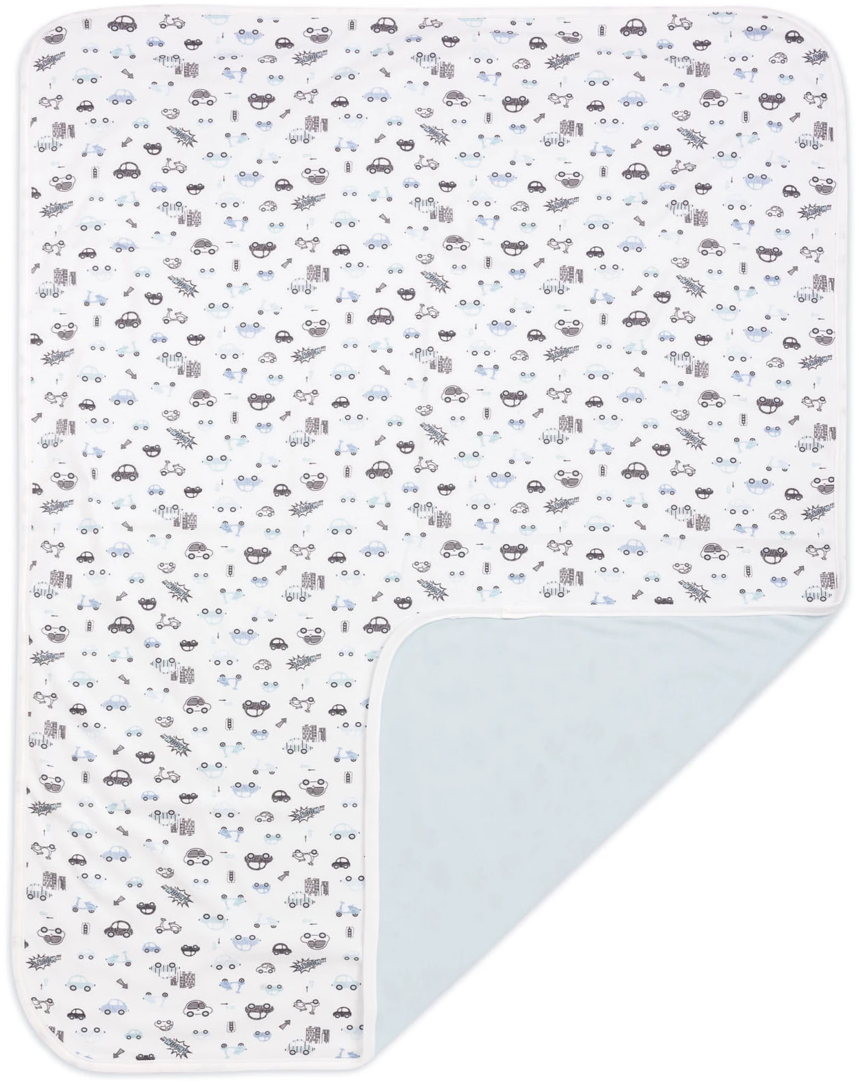 Couverture Tricotée – Blue Cars – Image 3