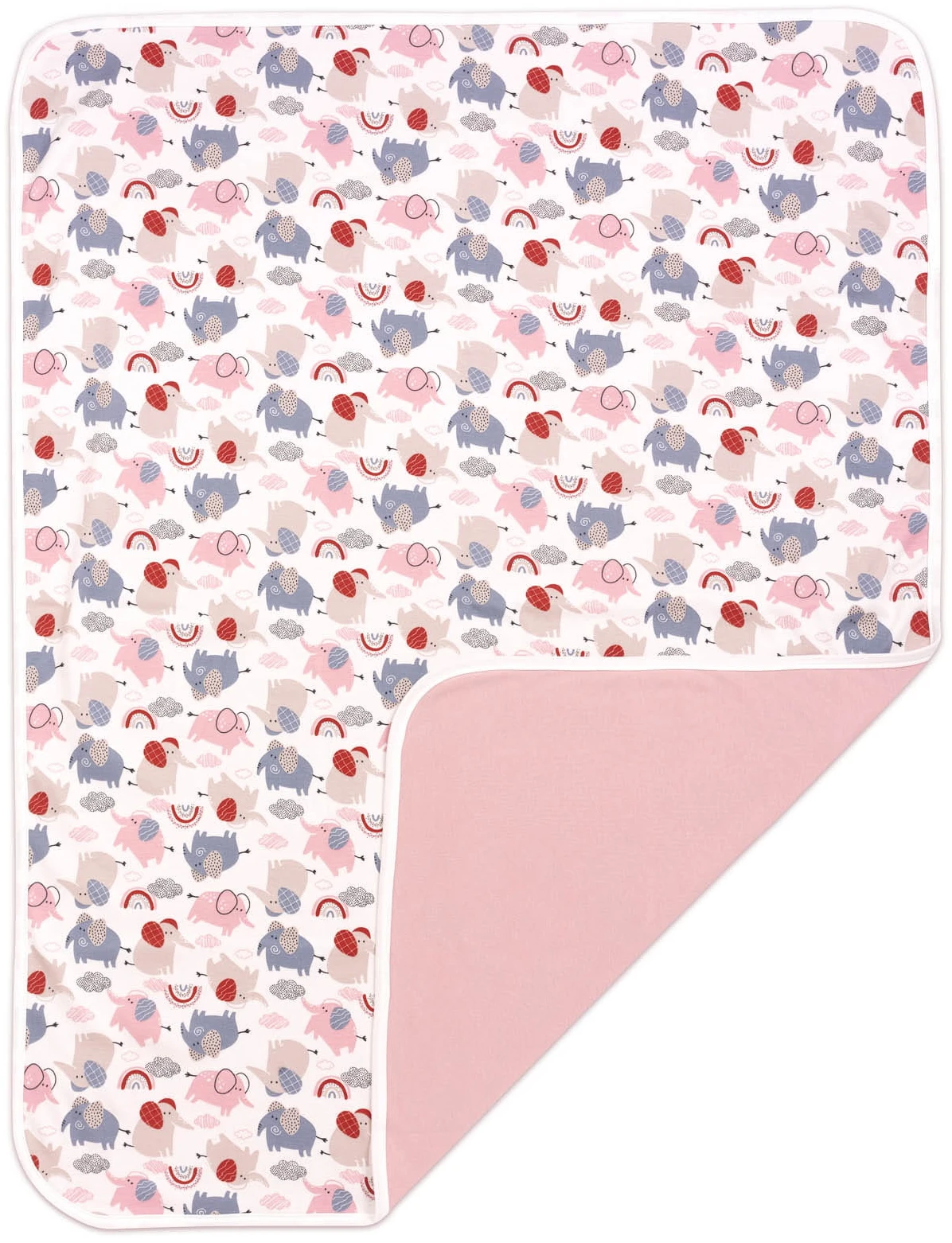 Couverture Tricotée – Pink Elephant – Image 3