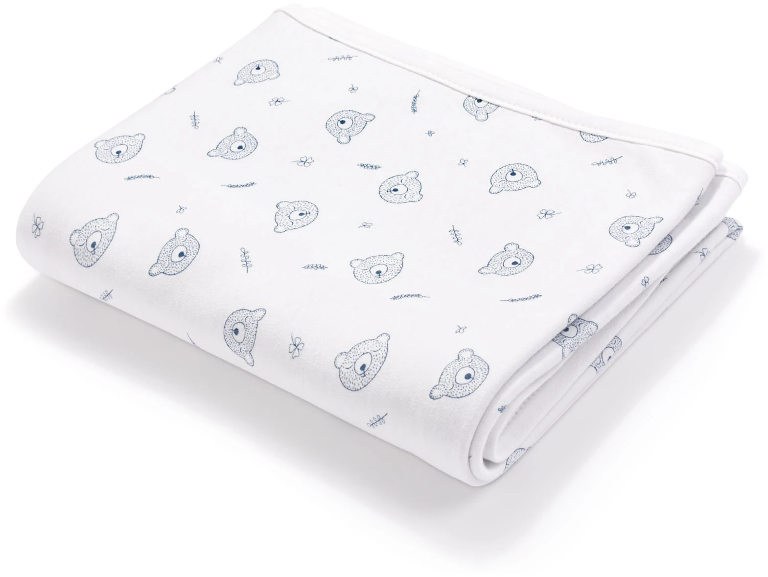 Couverture Tricotée – Teddy Bear Blue – Image 2