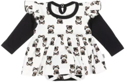 Robe Avec Body „Black Teddy Bear”