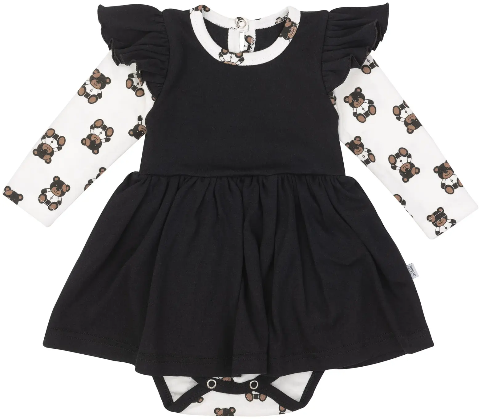 Robe Avec Body „Black Teddy Bear” – Black