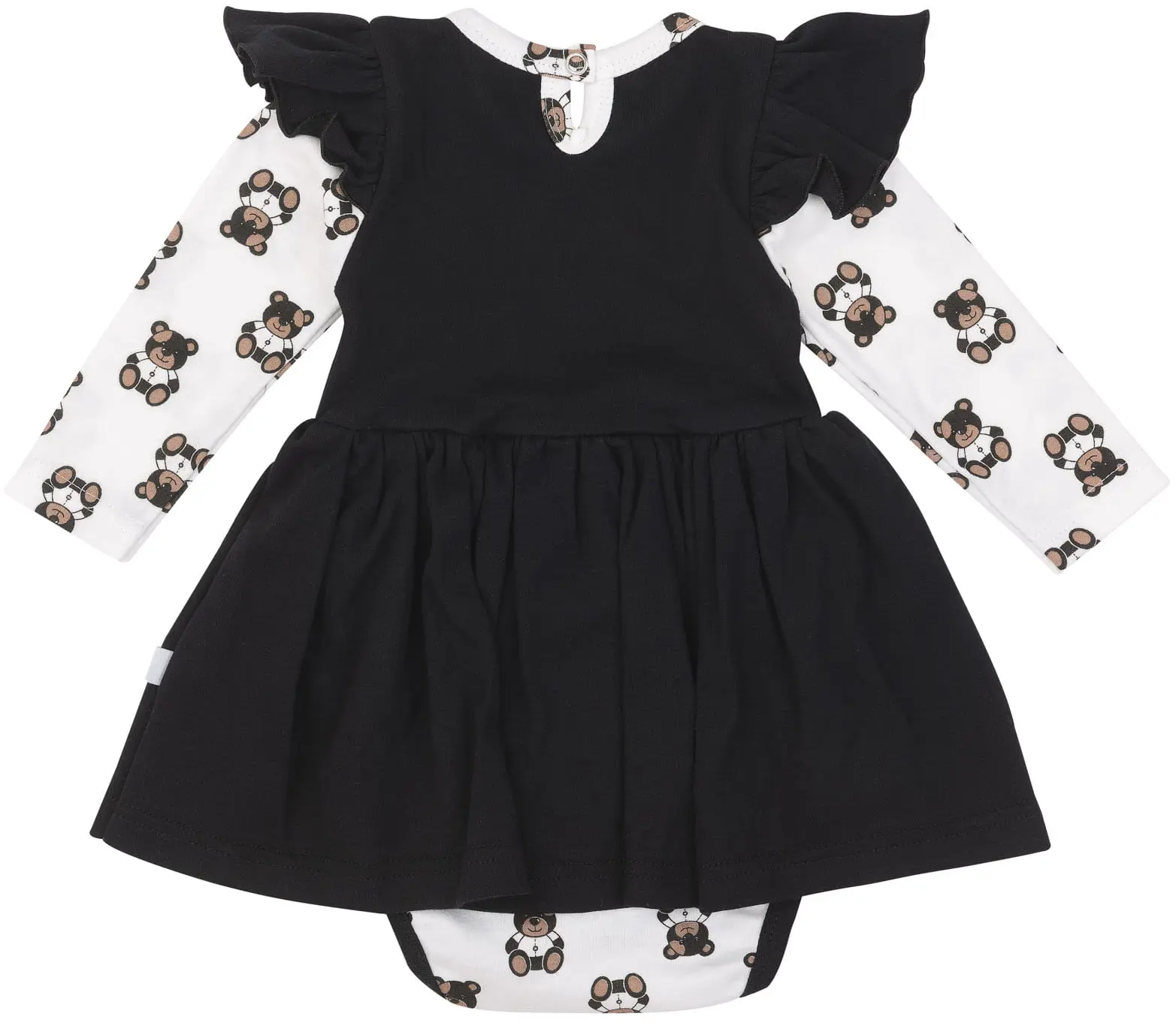 Robe Avec Body „Black Teddy Bear” – Black – Image 2