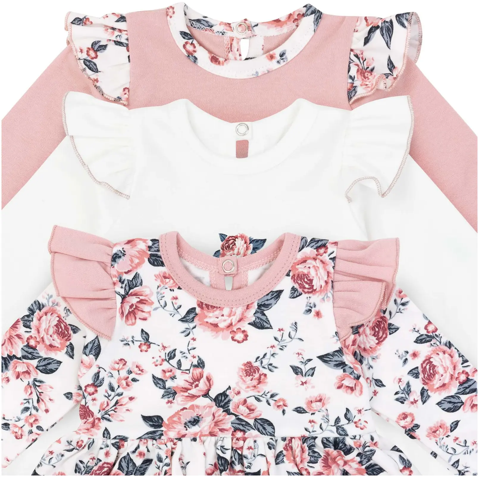 Robe Avec Body „Roses” – White – Image 4