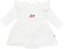 Robe Avec Body „Roses” – White