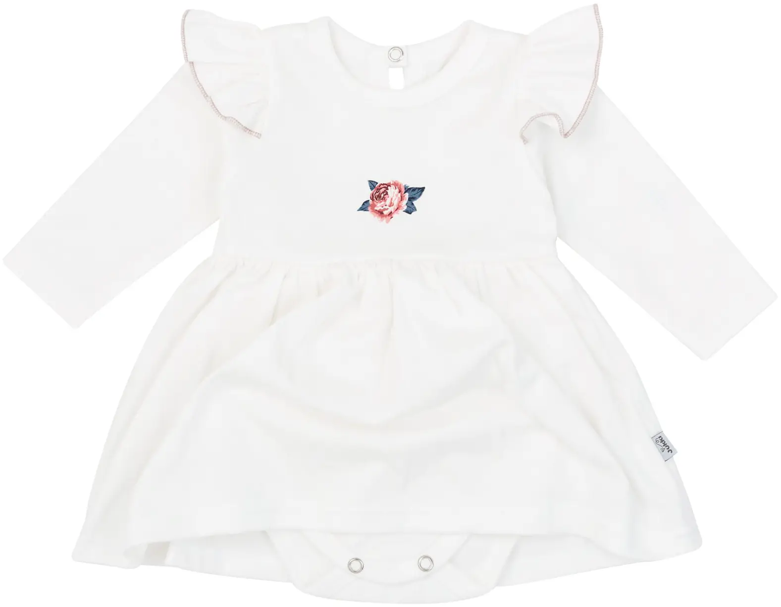Robe Avec Body „Roses” – White