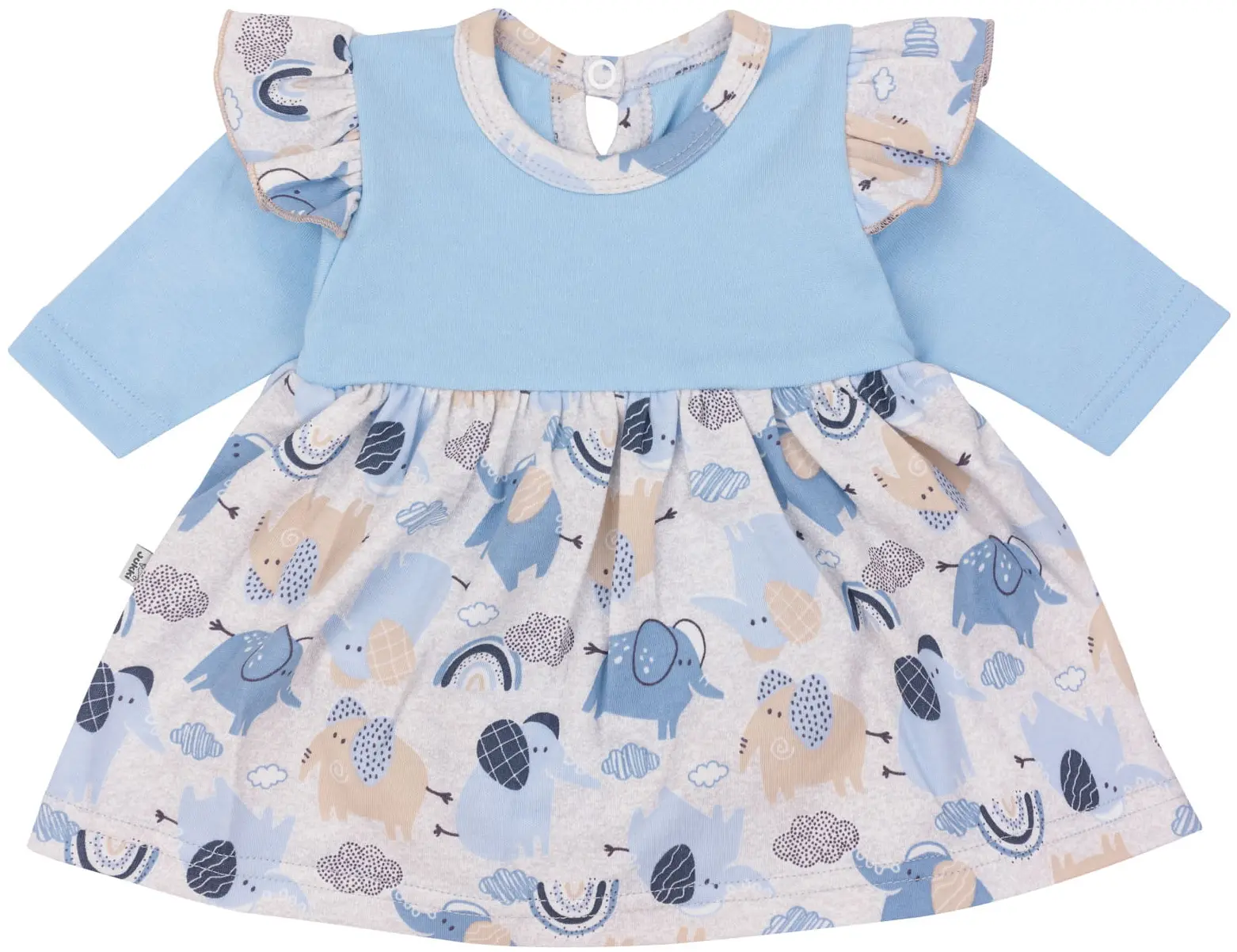 Robe Avec Body „Blue Elephants I” – Image 2