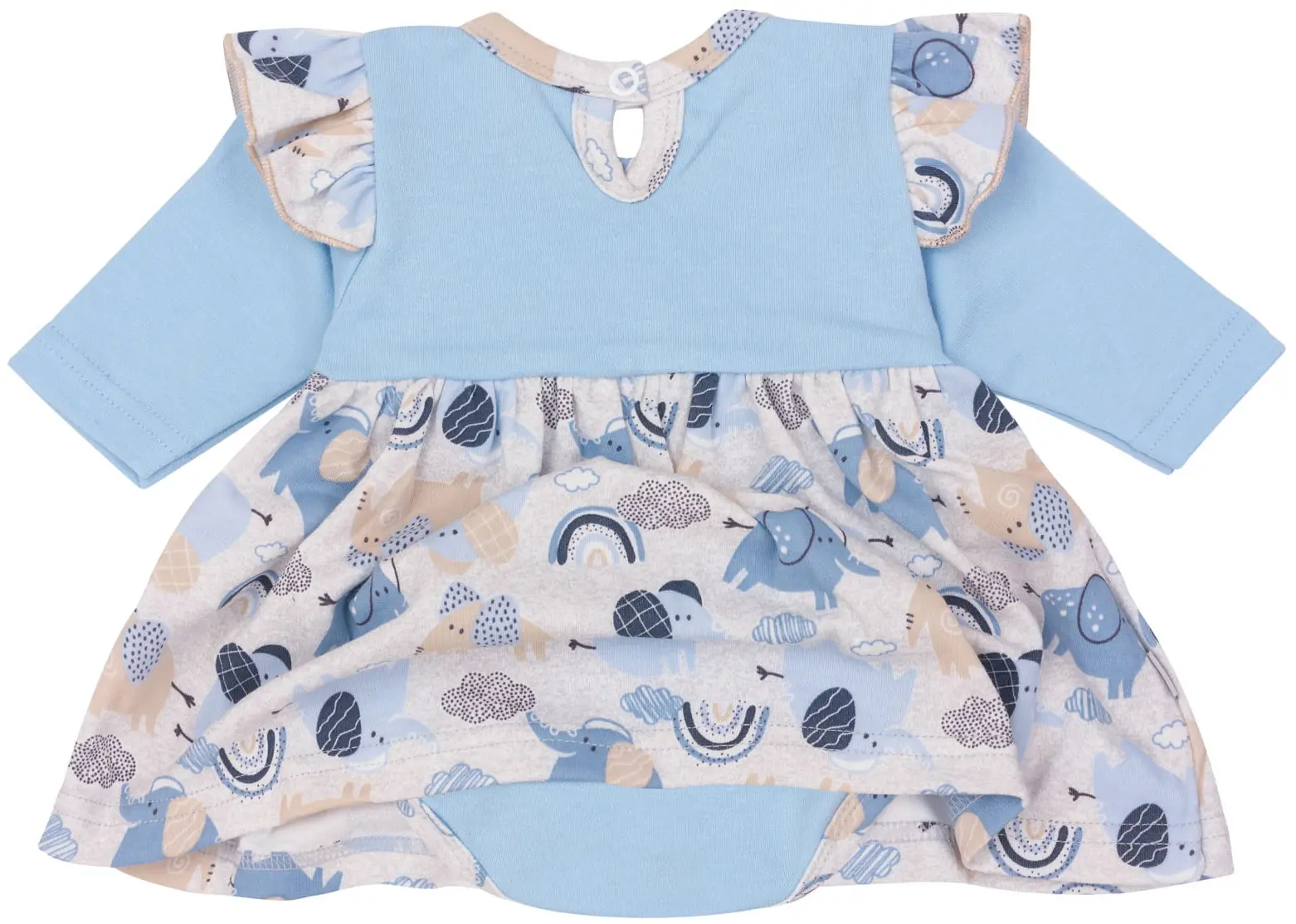 Robe Avec Body „Blue Elephants I” – Image 3