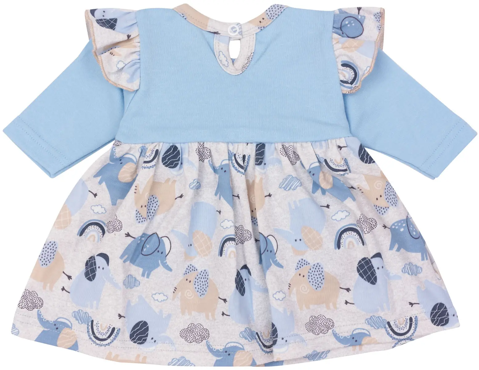 Robe Avec Body „Blue Elephants I” – Image 4