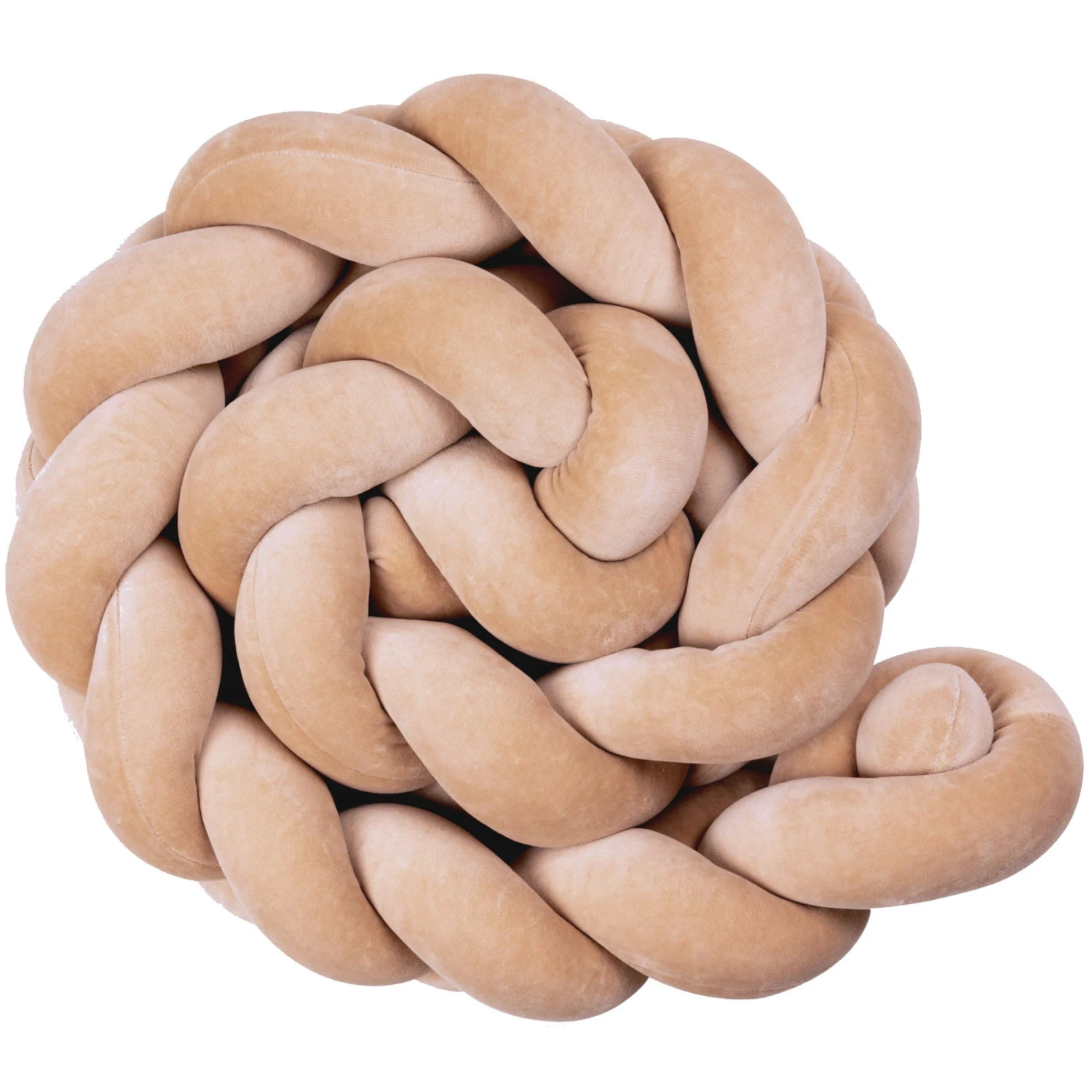 Beige Chaud – Tour De Lit Tressé Pour Lit Bébé