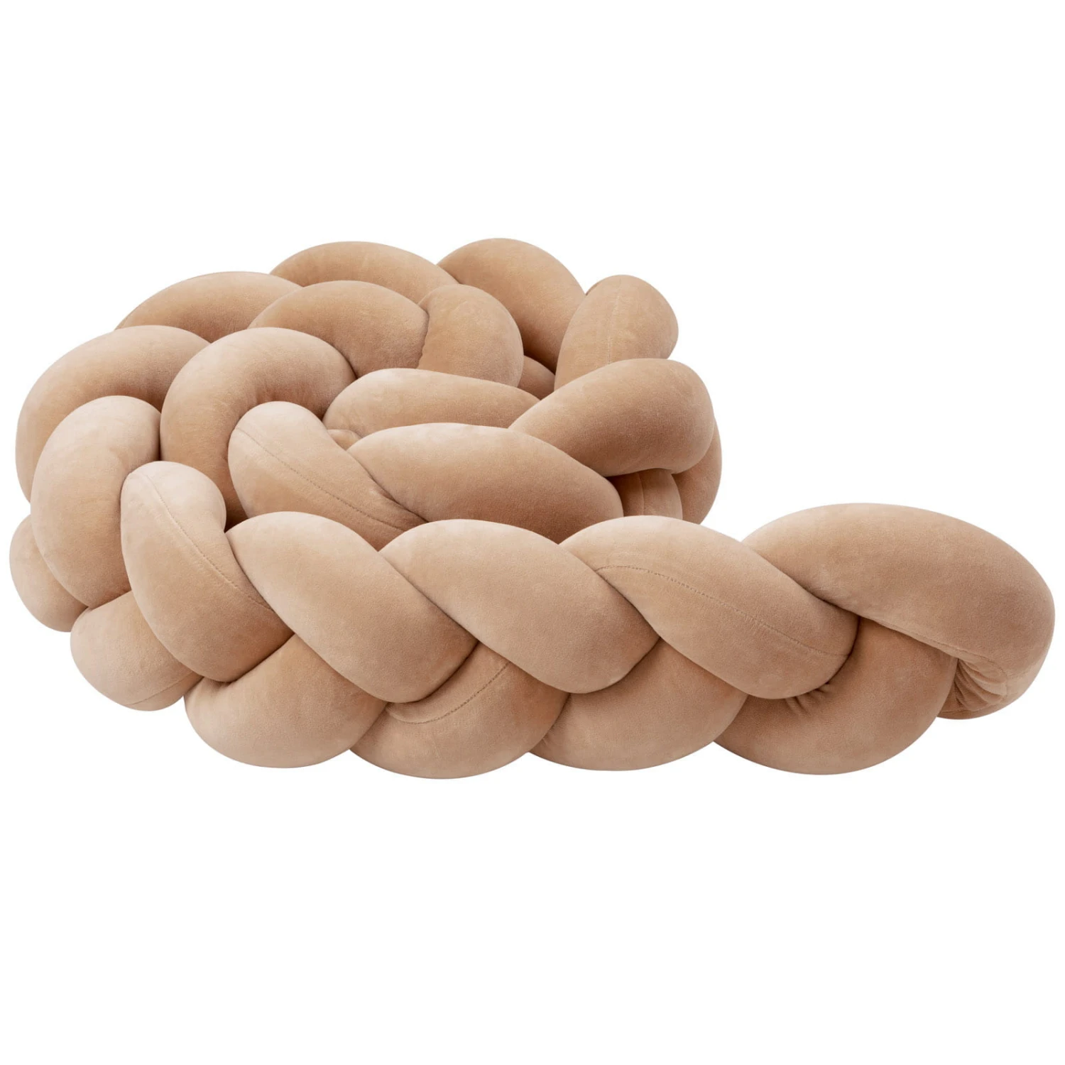 Beige Chaud – Tour De Lit Tressé Pour Lit Bébé – Image 5