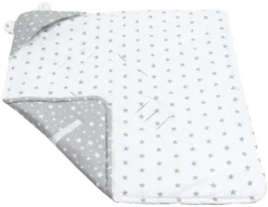 Étoiles Grises Plaid Pour Siège Auto 7 Étoiles Grises Plaid Pour Siège Auto -Bébés Produits Magasin jukki car seat blankets summer grey stars 04