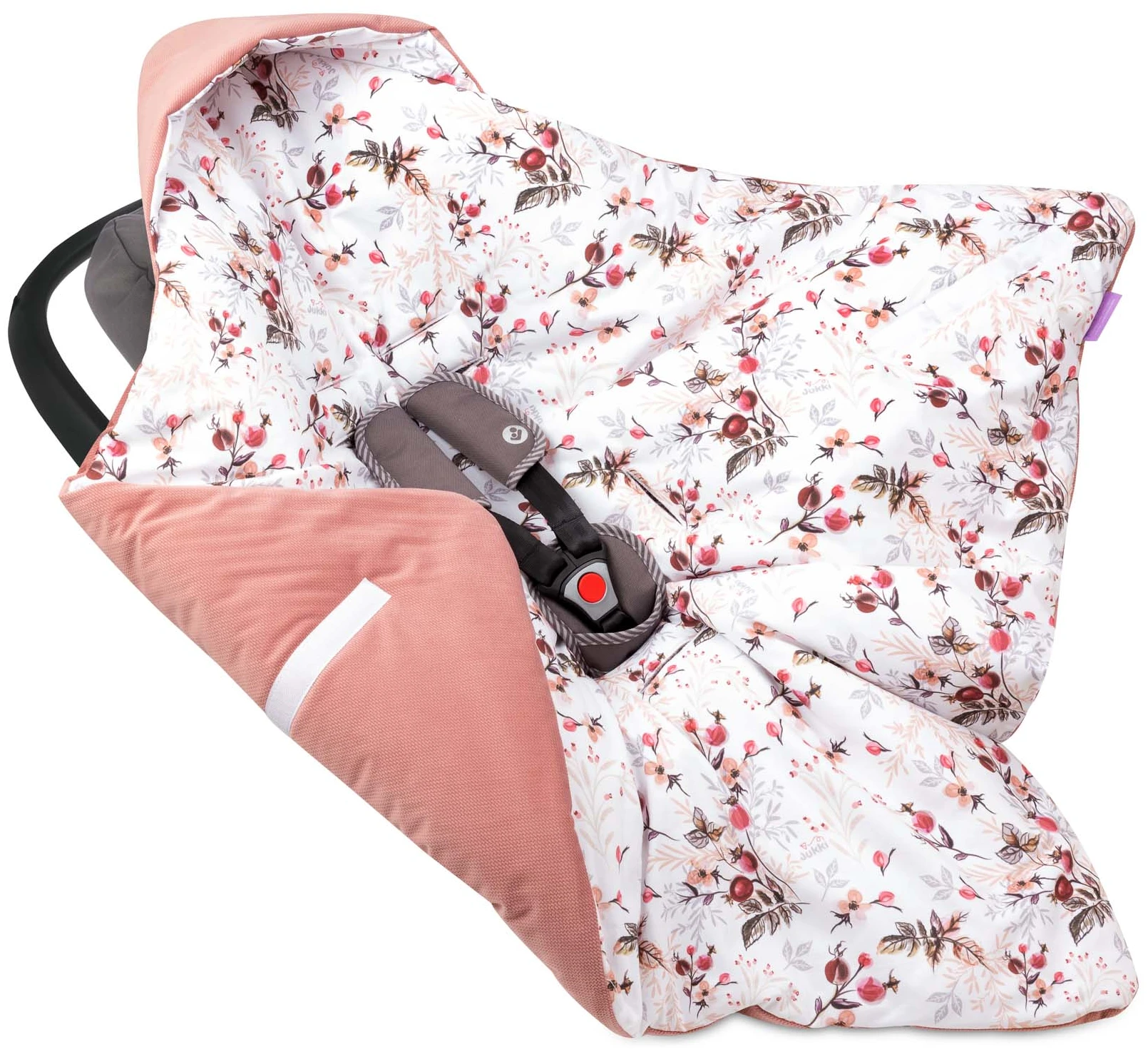 Rose Royale & Velours Rose Indien Plaid Pour Siège Auto – Image 2
