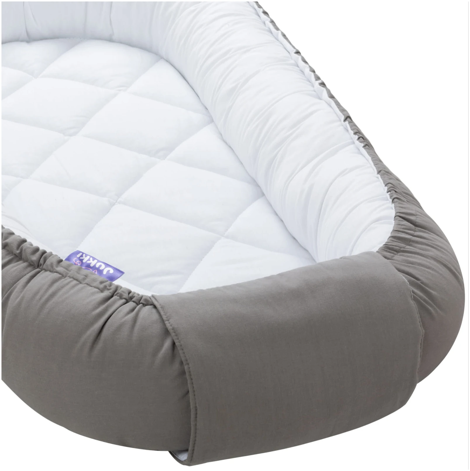 Matelassé Gris Et Blanc Nid De Cocon Confort 2 Matelassé Gris Et Blanc Nid De Cocon Confort – Image 2