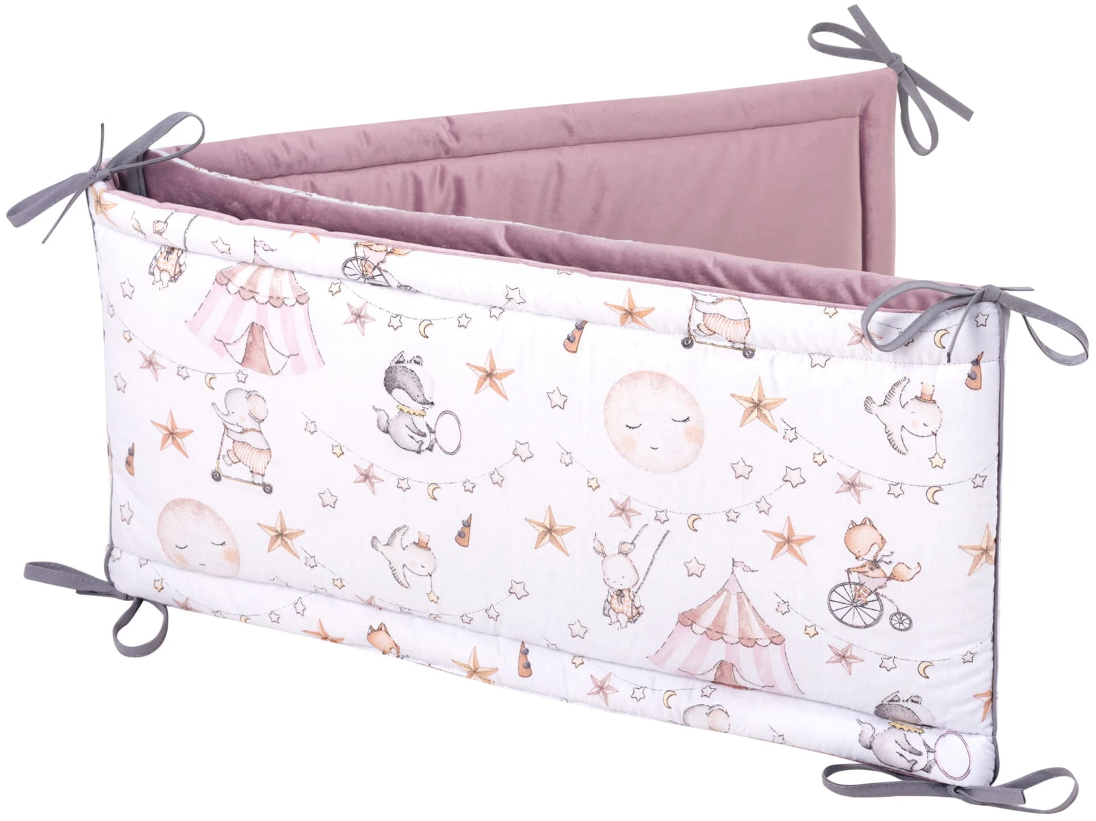 Cirque Des Bonbons & Velours Doux Bruyère Pare-chocs De Lit Bébé XXL