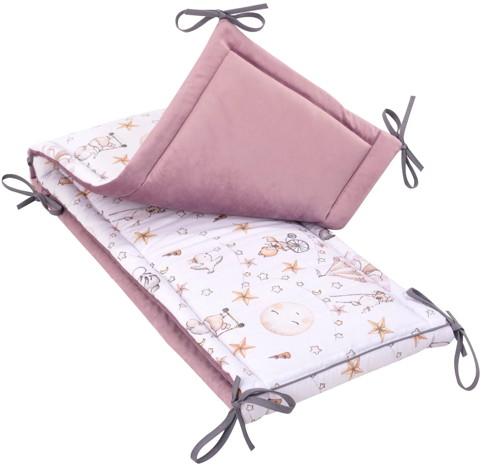 Cirque Des Bonbons & Velours Doux Bruyère Pare-chocs De Lit Bébé XXL – Image 2