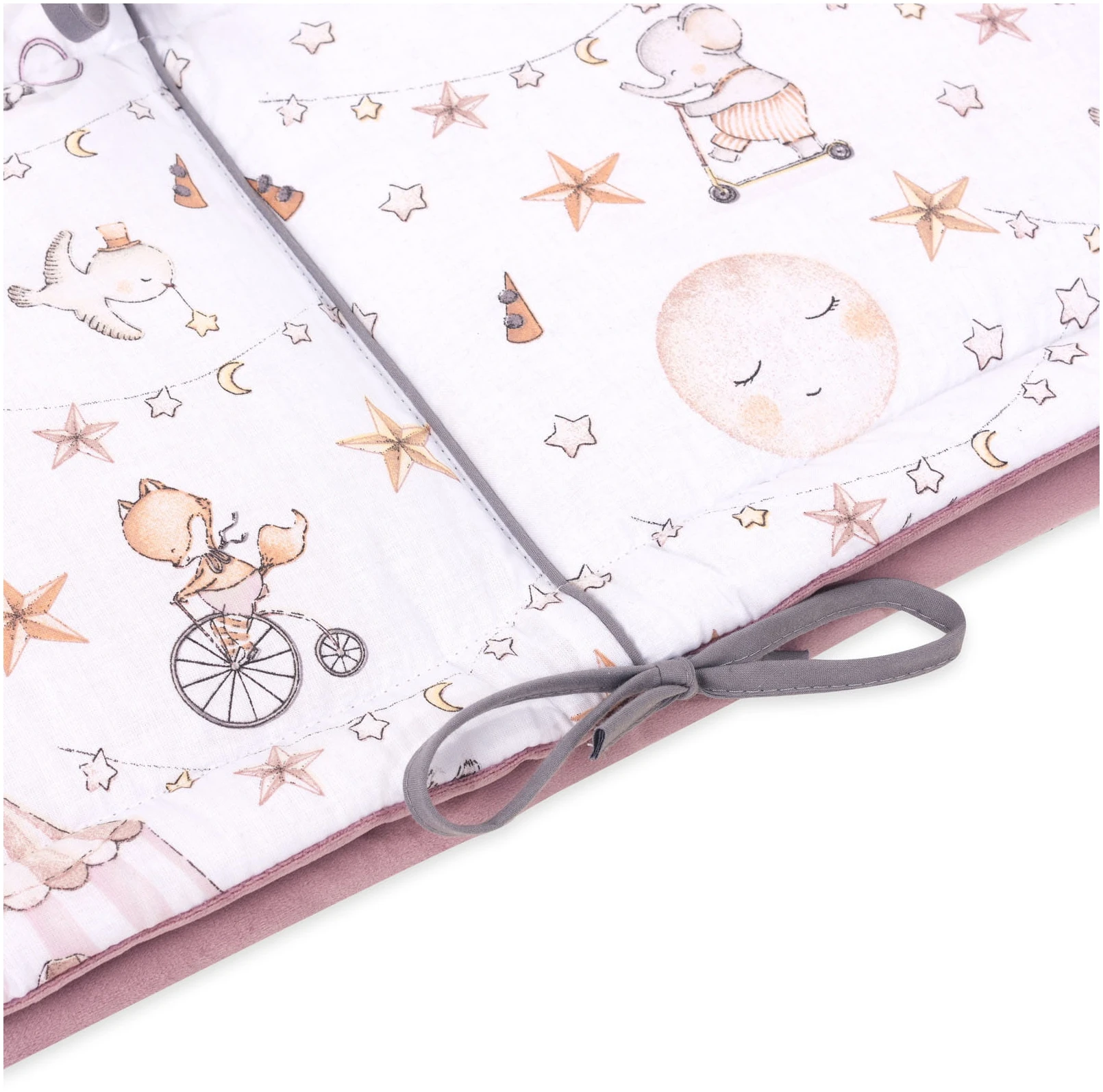 Cirque Des Bonbons & Velours Doux Bruyère Pare-chocs De Lit Bébé XXL – Image 4