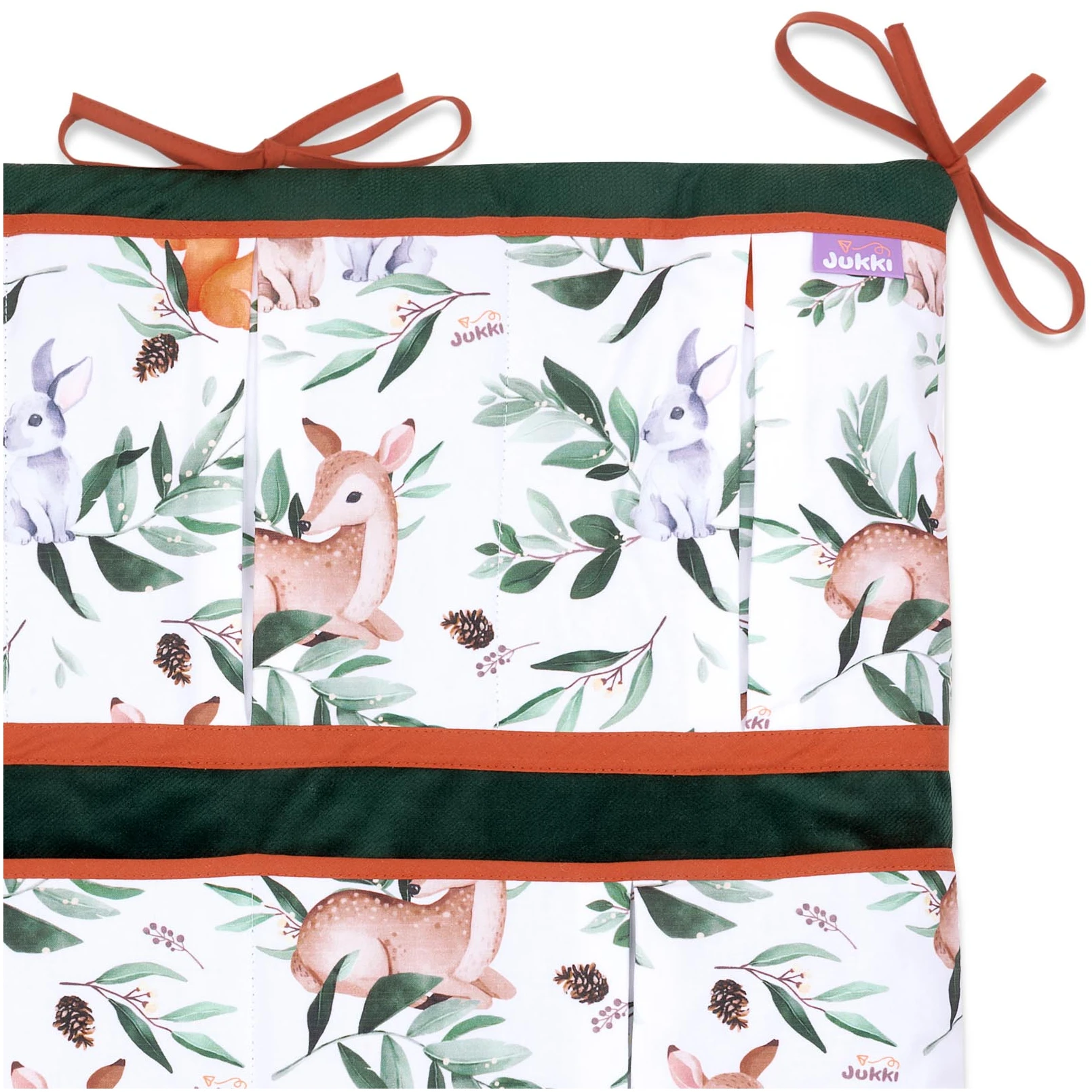 Histoire De La Forêt & Velours Vert Organisateur De Lit Bébé – Image 2