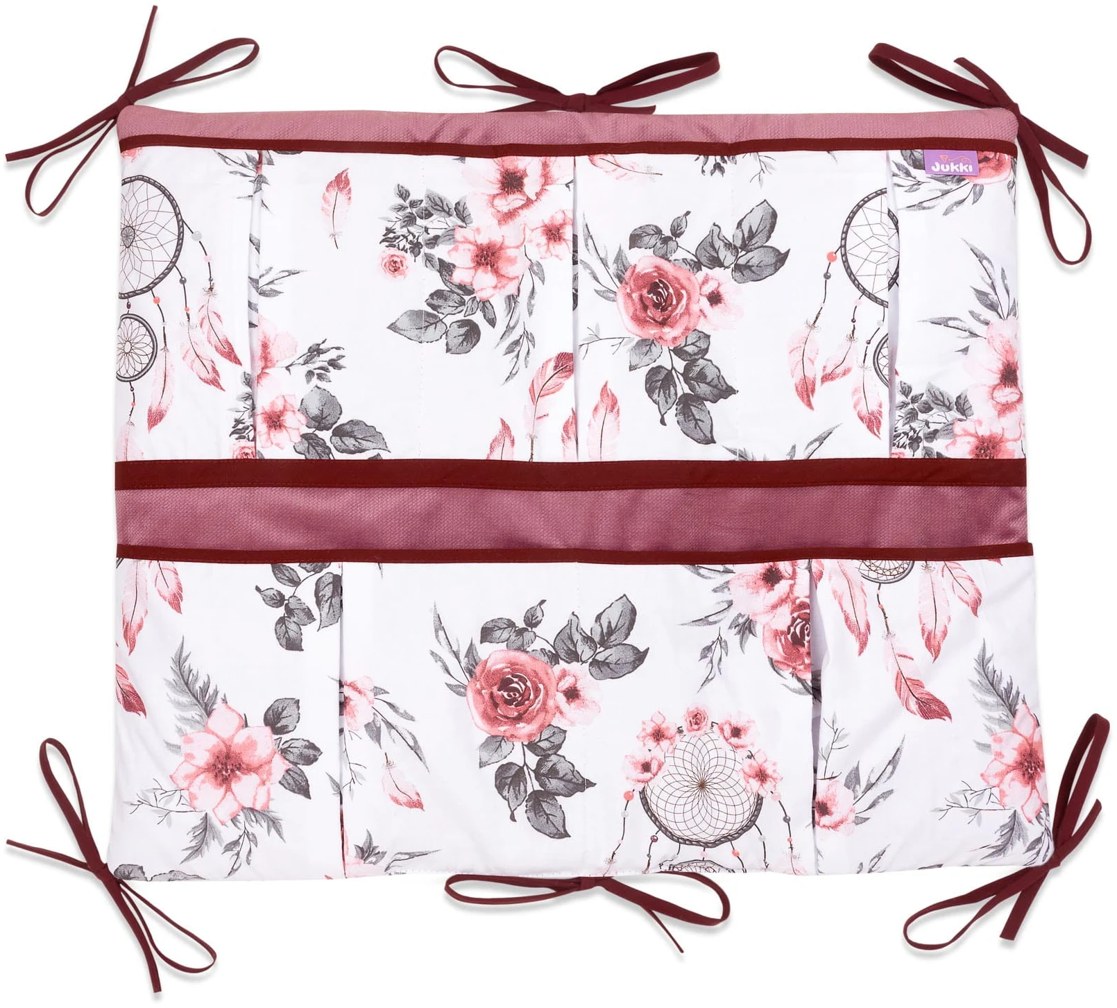 Rêve D’été & Velours Vieux Rose Organisateur De Lit Bébé