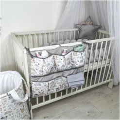 Très Bonne Matinée & Velours Vert Organisateur De Lit Bébé -Bébés Produits Magasin jukki cot organizers very morning 04