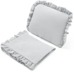 Ensemble De Poussette En Mousseline – Gris