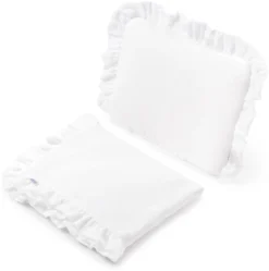 Ensemble De Poussette En Mousseline – Blanc