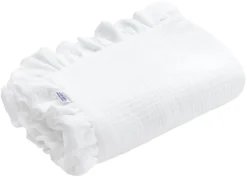 Ensemble De Poussette En Mousseline – Blanc -Bébés Produits Magasin jukki set baby muslin white 04