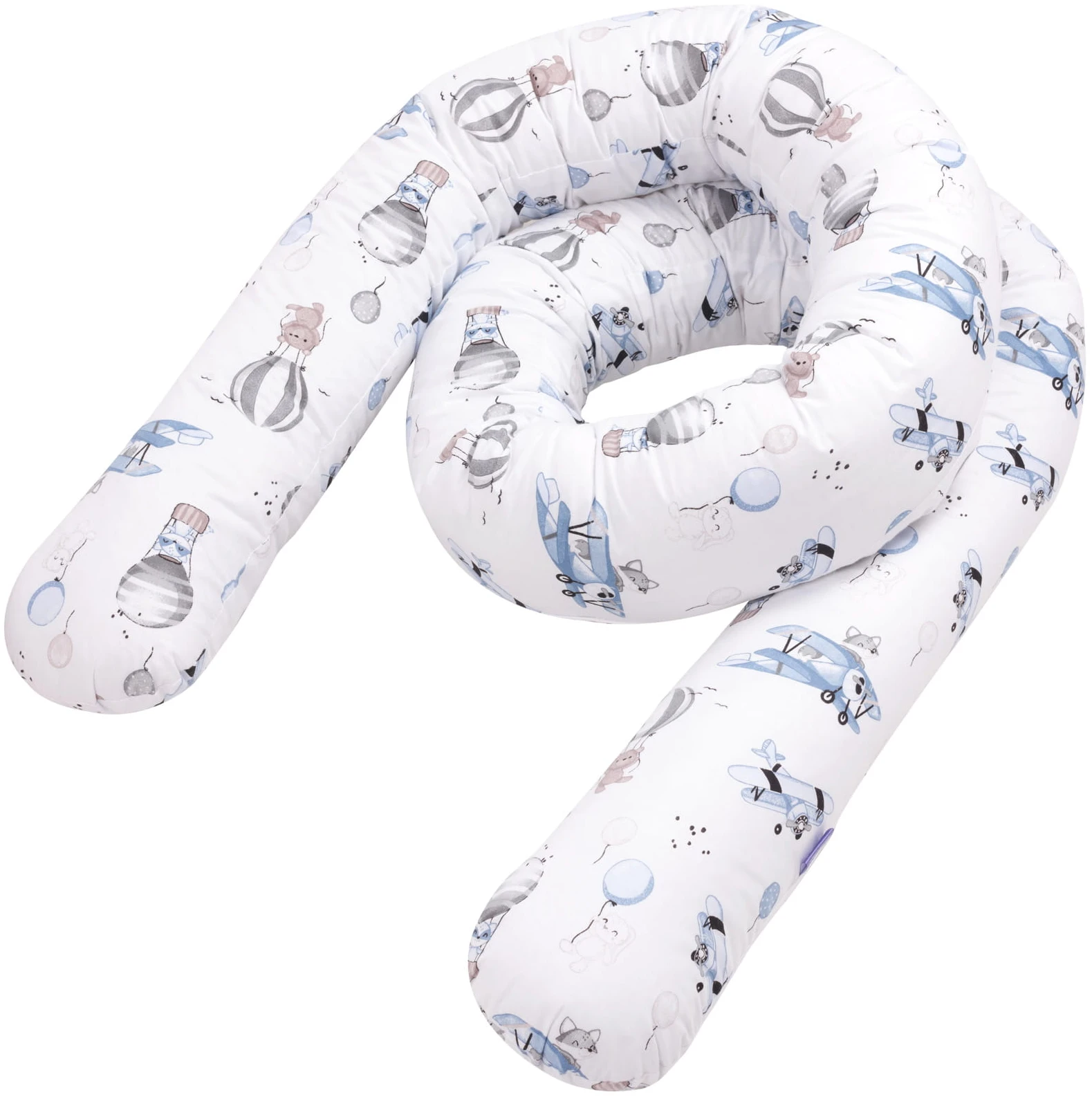 Voyage En Ballon Bleu Tours De Lit – Rouleaux 300cm – Image 2