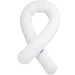 Blanc Minky Tours De Lit – Rouleaux 180cm -Bébés Produits Magasin jukki snake cot bumpers 180cm minky white 04