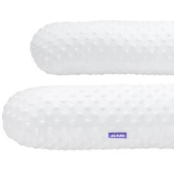 Blanc Minky Tours De Lit – Rouleaux 180cm -Bébés Produits Magasin jukki snake cot bumpers 180cm minky white 05