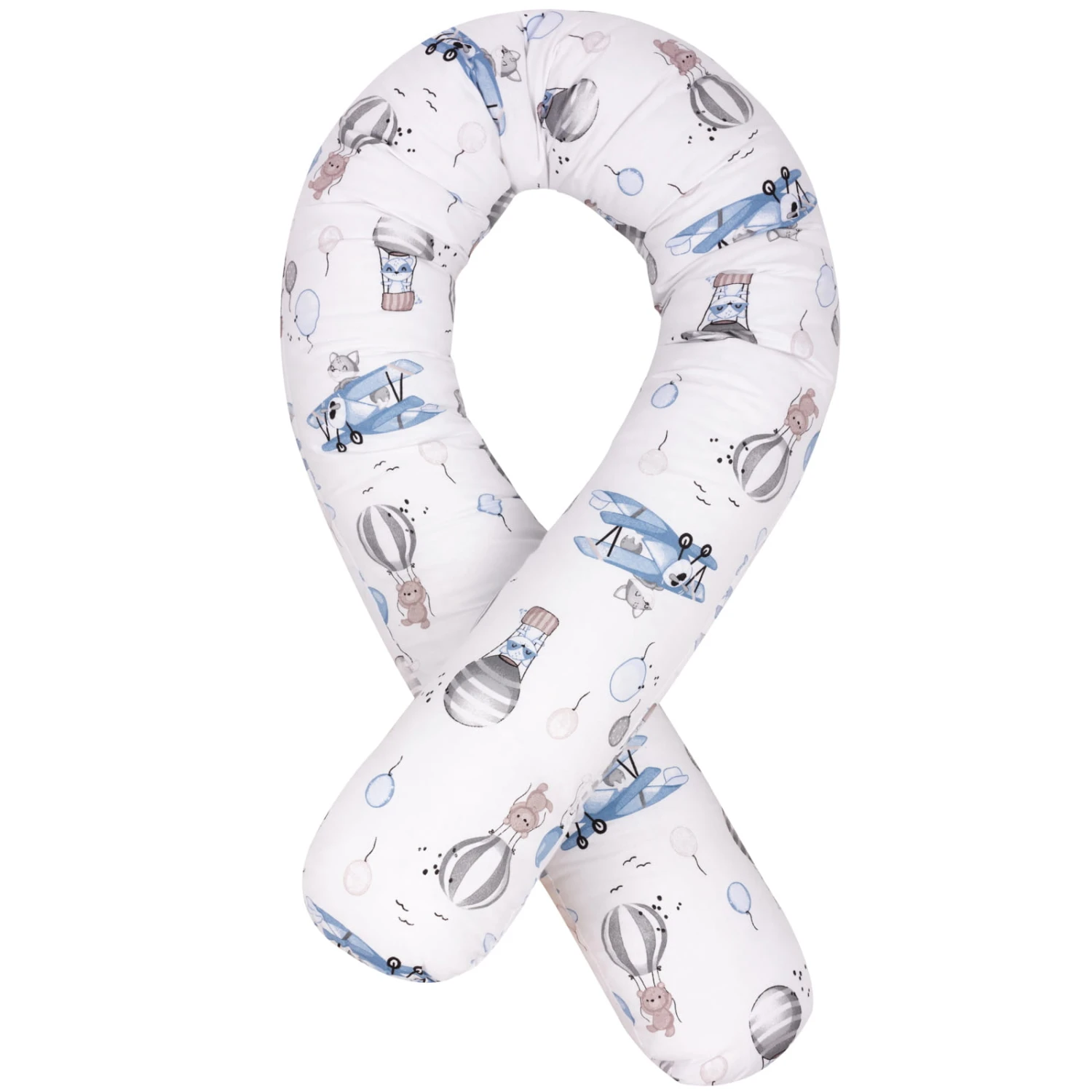 Voyage En Ballon Bleu Tours De Lit – Rouleaux 180cm – Image 4