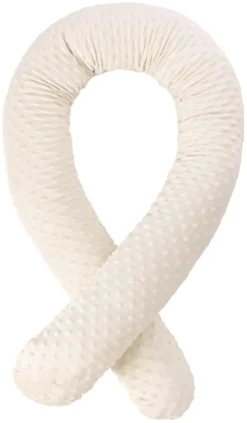 Minky Écru Clair Tours De Lit – Rouleaux 180cm 8 Minky Écru Clair Tours De Lit – Rouleaux 180cm -Bébés Produits Magasin jukki snake cot bumpers emerald minky 04