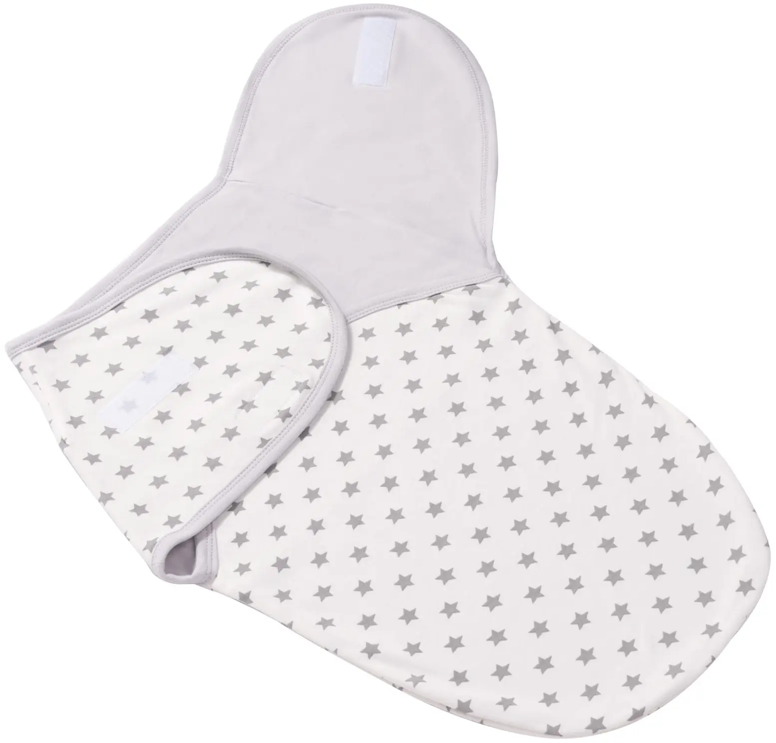 Couverture D’emmaillotage Pour Nouveau-né – Grey Stars – Image 3